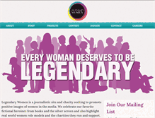 Tablet Screenshot of legendarywomen.org